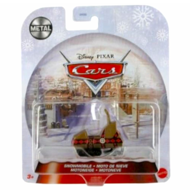 ディズニー ピクサー カーズ 2021 マテル 1/55スケール ダイキャスト ミニカー “ウィンター・タイム" ホリデーエディション 1パック スノーモービル