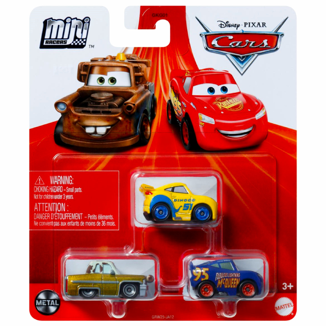 ディズニー ピクサー カーズ 2024 マテル ミニレーサーズ ダイキャスト ミニカー 3パック ダイナコ クルーズ・ラミレス & テックス・ダイナコ & ファビュラス ライトニング・マックイーン