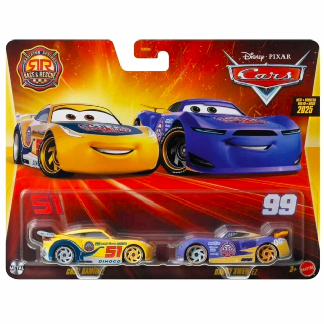 ディズニー ピクサー カーズ 2025 マテル 1/55スケール ダイキャスト ミニカー “レース&レスキュー” 2パック クルーズ・ラミレス & ダニー・シュワヴェッツ