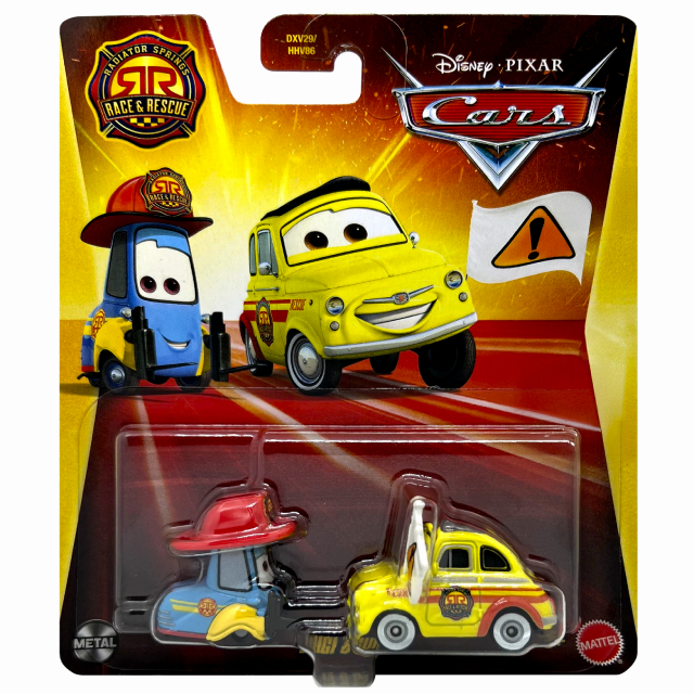 ディズニー ピクサー カーズ 2026 マテル 1/55スケール ダイキャスト ミニカー “レース&レスキュー” 1パック ルイジ & グイド