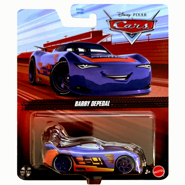 ディズニー ピクサー カーズ 2026 マテル 1/55スケール ダイキャスト ミニカー 1パック バリー・ディペダル