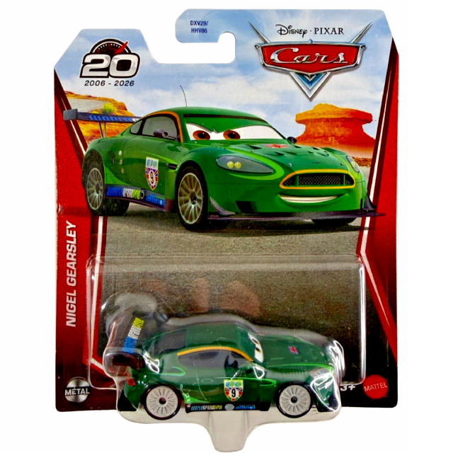 ディズニー ピクサー カーズ 2026 マテル カーズ 20周年記念 1/55スケール ダイキャスト ミニカー 1パック ナイジェル・ギアスリー