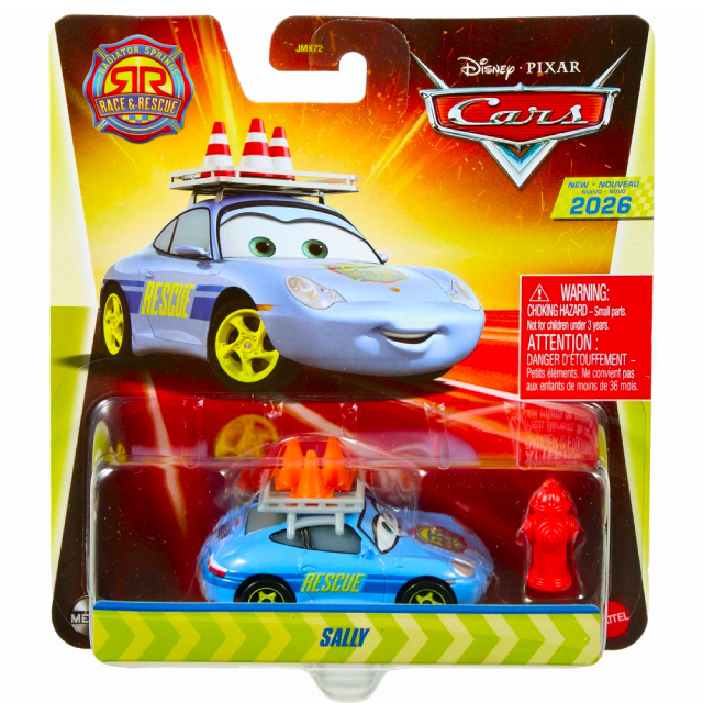 ディズニー ピクサー カーズ 2026 マテル 1/55スケール ダイキャスト ミニカー “レース&レスキュー” 1パック サリー