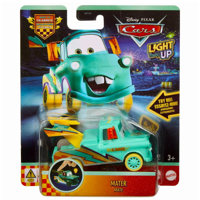 ディズニー ピクサー カーズ 2026 マテル 1/55スケール ライトアップ ミニカー “レース・トゥー・セレブレート” 1パック メーター