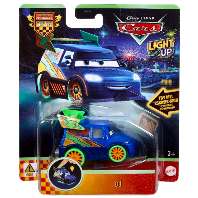 ディズニー ピクサー カーズ 2026 マテル 1/55スケール ライトアップ ミニカー “レース・トゥー・セレブレート” 1パック DJ