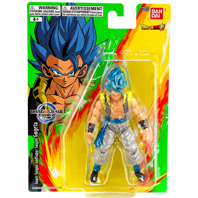 ドラゴンボール超 USAバンダイ ドラゴンボール・エボルブ 5インチ アクションフィギュア シリーズ3 スーパーサイヤ人ブルー ゴジータ
