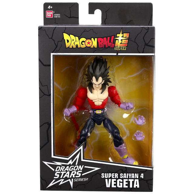 ドラゴンボール超 USAバンダイ ドラゴンスターズ 6インチ アクションフィギュア シリーズ13 スーパーサイヤ人4 ベジータ