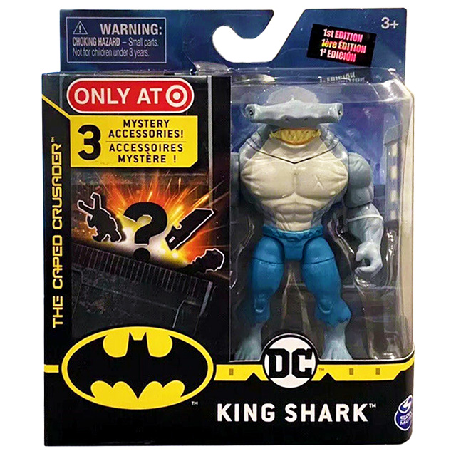 DC KING SHARK figurine Target Exclusive 1st édition 3 mystère Accessoires