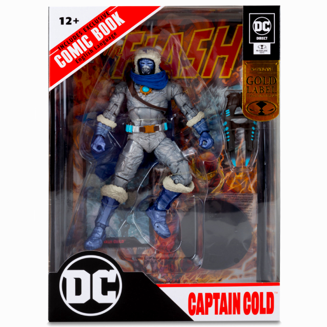 マクファーレントイズ x DCダイレクト DC ページ・パンチャーズ ゴールドラベル 7インチ アクションフィギュア 『フラッシュ』 キャプテン・コールド (メタリックカラー バリアント)