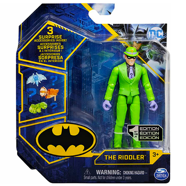 スピンマスター DCコミックス クリーチャーカオス 4インチ アクションフィギュア ミステリー・アクセサリーパック リドラー