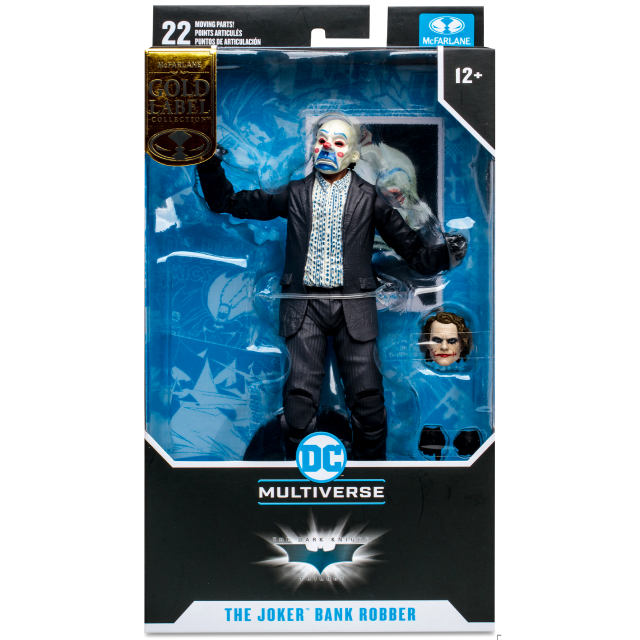 バットマン ダークナイト・トリロジー マクファーレントイズ DC マルチバース ゴールドラベル 7インチ アクションフィギュア ジョーカー (銀行強盗 バージョン)