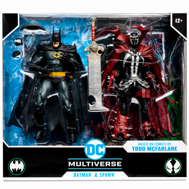 マクファーレントイズ DC マルチバース 7インチ アクションフィギュア 2パック バットマン & スポーン 【パッケージダメージあり】