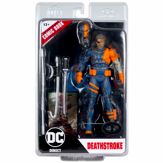 マクファーレントイズ x DCダイレクト DC ページ・パンチャーズ 7インチ アクションフィギュア 『DC リバース』 デスストローク (プラチナ・エディション バリアント)