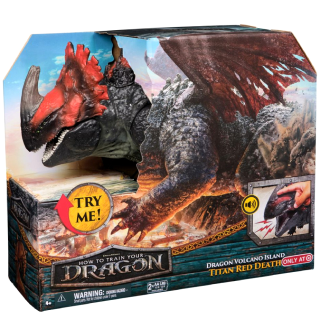 ヒックとドラゴン 2025 スピンマスター 23インチ ジャイアントフィギュア ドラゴン・ボルケーノ・アイランド タイタン レッド・デス