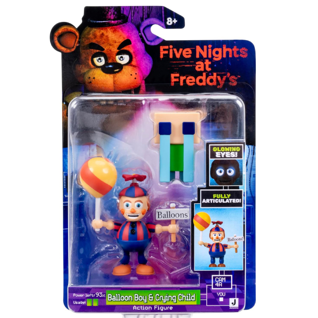 FNAF ファイブ・ナイツ・アット・フレディーズ ジャズウェア ジャンプ・スケアー 5インチ アクションフィギュア バルーンボーイ with クライング・チャイルド 【パッケージダメージあり】