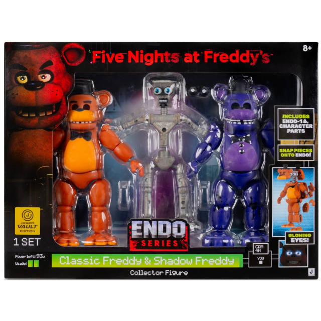FNAF ファイブ・ナイツ・アット・フレディーズ ジャズウェア エンド・シリーズ "ヴォルト・エディション" 6インチ アクションフィギュア クラシック フレディ・ファズベアー & シャドウ・フレディ