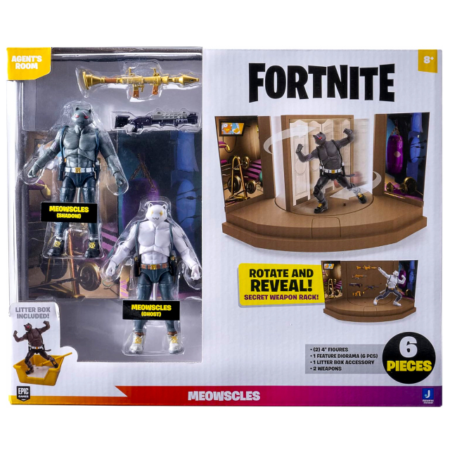 フォートナイト ジャズウェア 4インチ アクションフィギュア プレイセット ニャッスル 's エージェント ルーム プレイセット 【パッケージダメージあり】