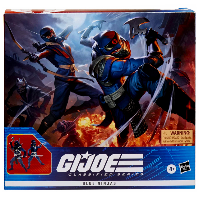 ハズブロ G.I.ジョー クラシファイドシリーズ 6インチ アクションフィギュア ブルー・ニンジャ 2パック