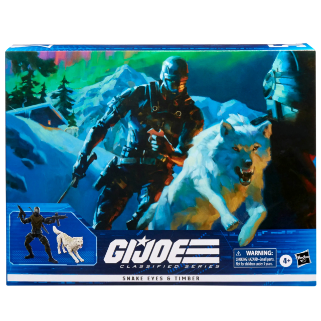 ハズブロ G.I.ジョー クラシファイドシリーズ 6インチ アクションフィギュア デラックス パック スネークアイズ with ティンバー (バージョン2)