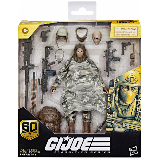 ハズブロ G.I.ジョー 60周年記念 クラシファイドシリーズ 6インチ アクションフィギュア デラックス パック アクションソルジャー インファントリー