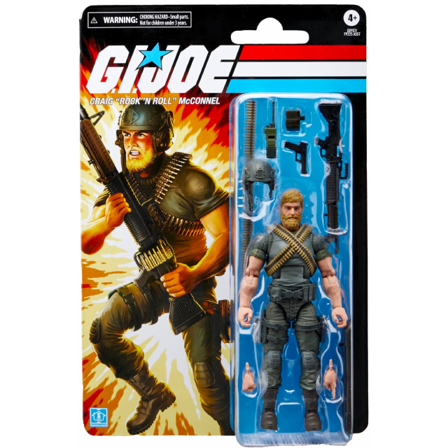 ハズブロ G.I.ジョー クラシファイドシリーズ レトロパッケージ 6インチ アクションフィギュア クレイグ・”ロックンロール”・マコーネル