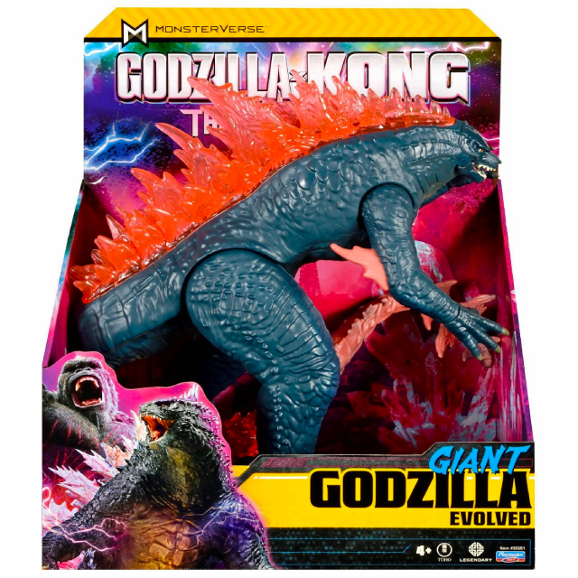 モンスターバース ゴジラxコング 新たなる帝国 プレイメイツ 11インチ ジャイアントサイズ アクションフィギュア ゴジラ エボルブド