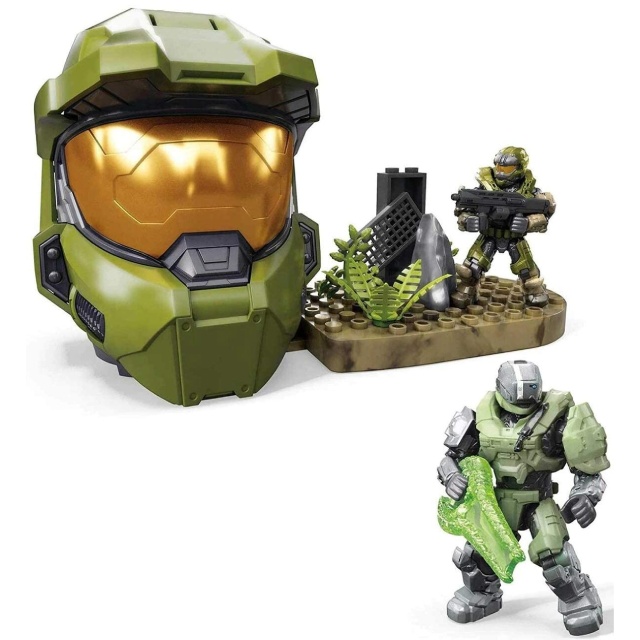Halo ヘイロー メガコンストラックス ヒーローズ ブロックフィギュア スパルタンヘルメットパック 57ピース ラスト スパルタン スタンディング