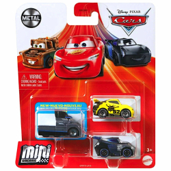 ディズニー ピクサー カーズ 21 マテル ミニレーサーズ ダイキャスト ミニカー 3パック ネクストジェネレーション シリーズ ゲイル ビューフォート ジョージ ニューウィン ジャクソン ストーム