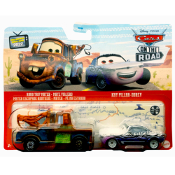 ディズニー ピクサー カーズ・オン・ザ・ロード 2022 マテル 1/55スケール ダイキャスト ミニカー 2パック ロード・トリップ メーター & ケイ・ピラー