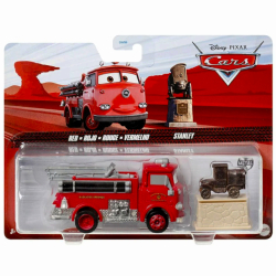 ディズニー ピクサー カーズ 2023 マテル 1/55スケール ダイキャスト ミニカー 2パック レッド & スタンレー