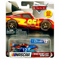 ディズニー ピクサー カーズ 2024 マテル 1/55スケール ダイキャスト ミニカー “ナスカー・シリーズ” 1パック ライアン・"インサイド"・レイニー