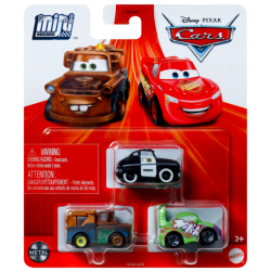 ディズニー ピクサー カーズ 2024 マテル ミニレーサーズ ダイキャスト ミニカー 3パック シェリフ & メーター & ウィンゴ
