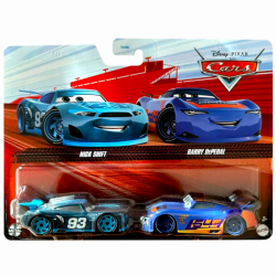 ディズニー ピクサー カーズ 2025 マテル 1/55スケール ダイキャスト ミニカー 2パック ニック・シフト No.93 & バリー・ディペダル No.64