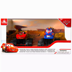 ディズニー ピクサー カーズ トゥーン メーターの世界つくり話 2025 USディズニーストア限定 ダイキャスト ミニカー 2パック モンスタートラック・メーター (フライトニング・マックミーン & トーメンター) 【パッケージダメージあり】