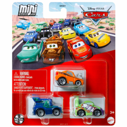 ディズニー ピクサー カーズ 2025 マテル ミニレーサーズ ダイキャスト ミニカー 3パック DJ & スノットロッド & ウィンゴ