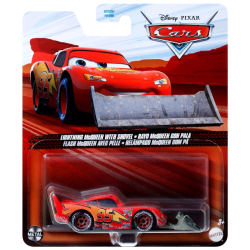 ディズニー ピクサー カーズ 2025 マテル 1/55スケール ダイキャスト ミニカー 1パック ライトニング・マックイーン with ショベル