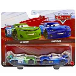 ディズニー ピクサー カーズ 2025 マテル 1/55スケール ダイキャスト ミニカー 2パック ジム・レヴェリック No.67 & スパイキー・フィルアップス No.117