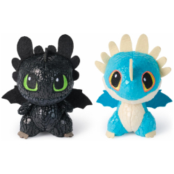 ヒックとドラゴン 2025 スピンマスター ミニ・プラッシーズ ぬいぐるみ 2体セット トゥース & デッドリー・デンジャー