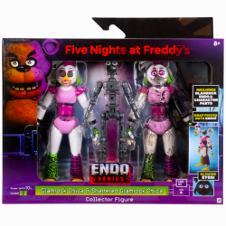 FNAF ファイブ・ナイツ・アット・フレディーズ ジャズウェア エンド・シリーズ 6インチ アクションフィギュア グラムロック・チカ & シャッタード グラムロック・チカ