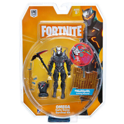 フォートナイト ジャズウェア 4インチ アクションフィギュア アーリーゲーム サバイバルキット 1パック オメガ