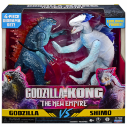 モンスターバース ゴジラxコング 新たなる帝国 プレイメイツ ベーシック アクションフィギュア 2パック ゴジラ VS シーモ