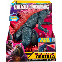 モンスターバース ゴジラxコング 新たなる帝国 プレイメイツ 13インチ ライト&サウンド デラックス アクションフィギュア メガ・ヒートレイ ゴジラ 【パッケージダメージあり】