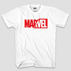 マーベルコミックス マーベル ロゴ ホワイト Tシャツ
