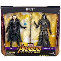 ハズブロ アベンジャーズ / インフィニティ・ウォー マーベルレジェンド 6インチ アクションフィギュア 2パック ロキ & コーヴァス・グレイヴ