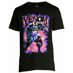 マーベルコミックス ヴェノム パープル・スモーク ブラック Tシャツ