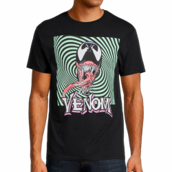 マーベルコミックス ヴェノム スワール・アート ブラック Tシャツ