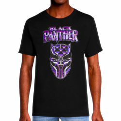 マーベルコミックス ブラック・パンサー ヴィブラニウム ブラック Tシャツ