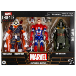 ハズブロ マーベル・コミックス 85周年記念 マーベルレジェンド 6インチ アクションフィギュア 3パック アイアン・パトリオット & ドクター・ドゥーム & タスクマスター