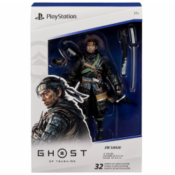 スピンマスター プレイステーション・シェイプスコレクション 6インチ アクションフィギュア 『ゴースト・オブ・ツシマ』 境井 仁 【パッケージダメージあり】