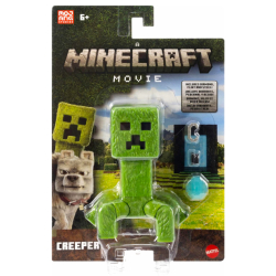 マインクラフト・ザ・ムービー マテル 4インチ アクションフィギュア クリーパー 【パッケージダメージあり】